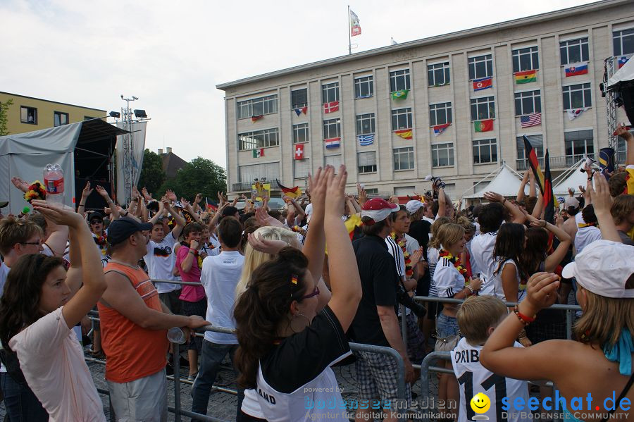 WM-2010: Deutschland-Argentinien (4:0): Singen, 03.07.2010