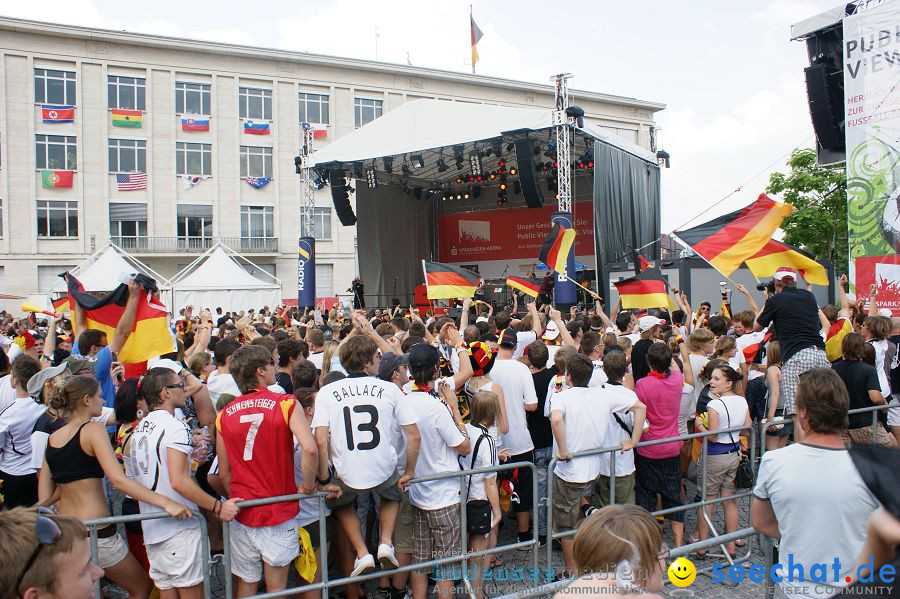 WM-2010: Deutschland-Argentinien (4:0): Singen, 03.07.2010