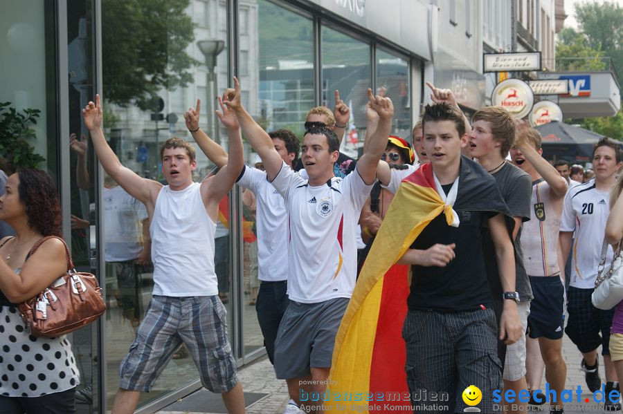 WM-2010: Deutschland-Argentinien (4:0): Singen, 03.07.2010