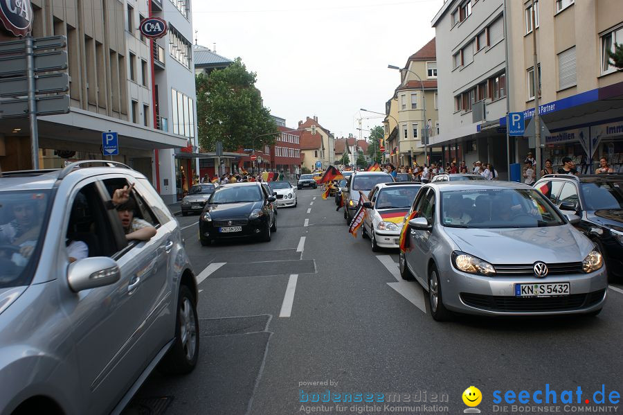 WM-2010: Deutschland-Argentinien (4:0): Singen, 03.07.2010