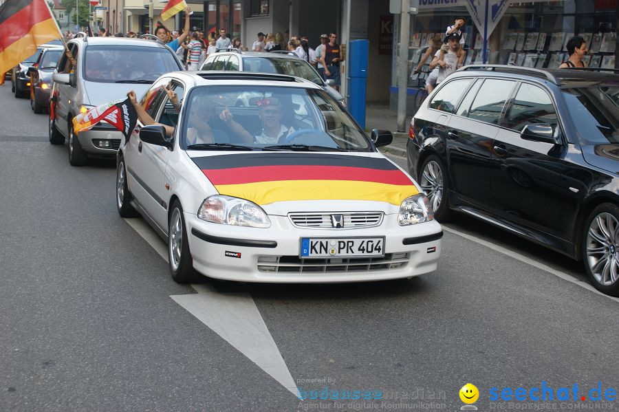 WM-2010: Deutschland-Argentinien (4:0): Singen, 03.07.2010