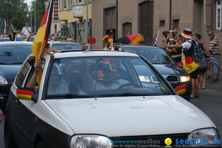 WM-2010: Deutschland-Argentinien (4:0): Singen, 03.07.2010