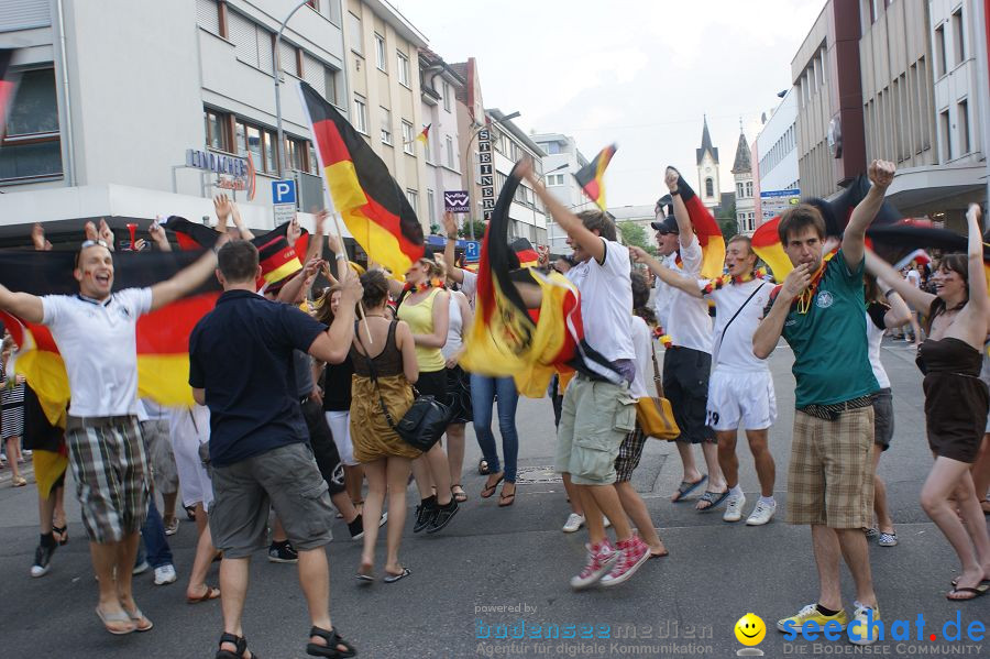 WM-2010: Deutschland-Argentinien (4:0): Singen, 03.07.2010