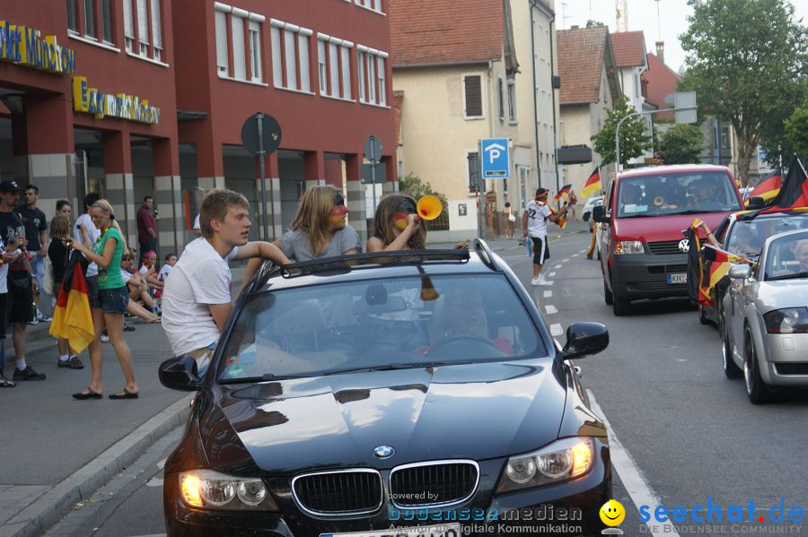 WM-2010: Deutschland-Argentinien (4:0): Singen, 03.07.2010