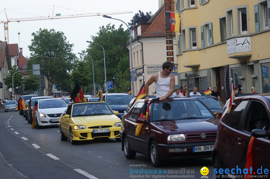 WM-2010: Deutschland-Argentinien (4:0): Singen, 03.07.2010