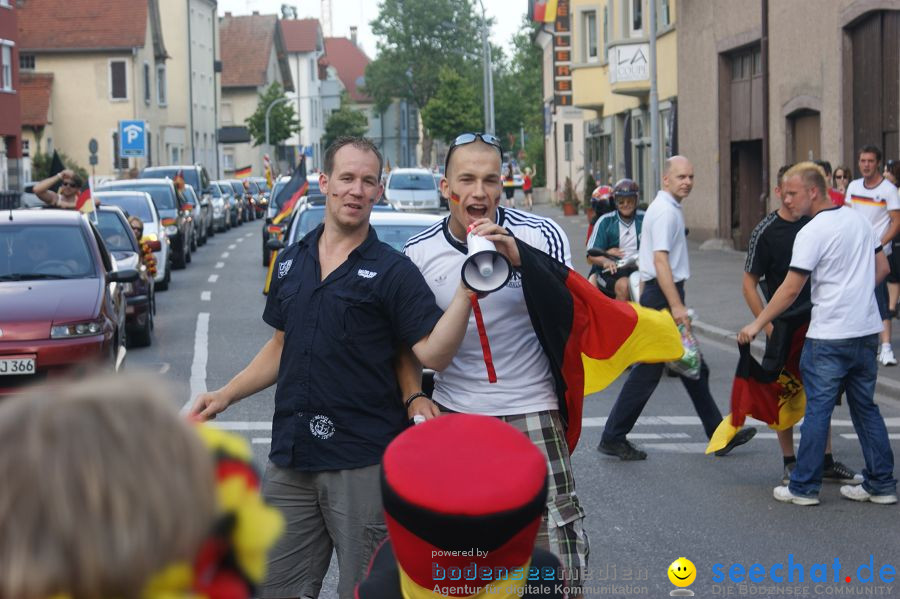 WM-2010: Deutschland-Argentinien (4:0): Singen, 03.07.2010