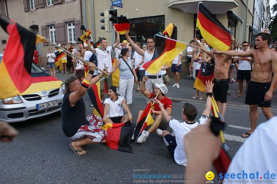 WM-2010: Deutschland-Argentinien (4:0): Singen, 03.07.2010