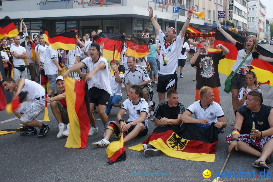 WM-2010: Deutschland-Argentinien (4:0): Singen, 03.07.2010