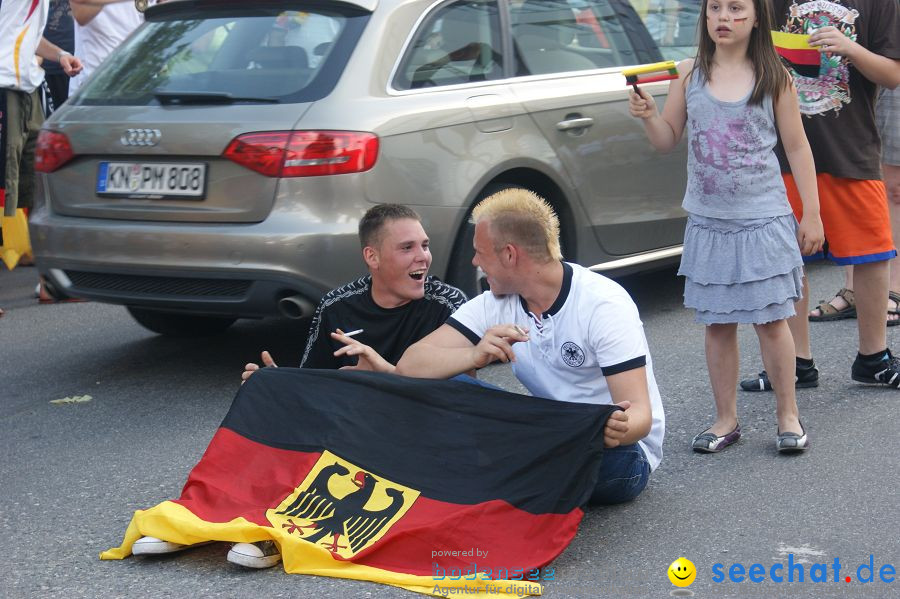 WM-2010: Deutschland-Argentinien (4:0): Singen, 03.07.2010