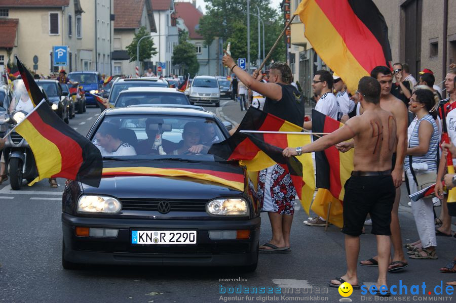 WM-2010: Deutschland-Argentinien (4:0): Singen, 03.07.2010