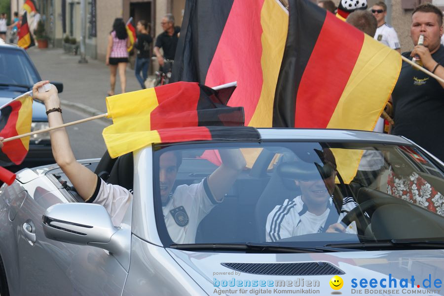 WM-2010: Deutschland-Argentinien (4:0): Singen, 03.07.2010