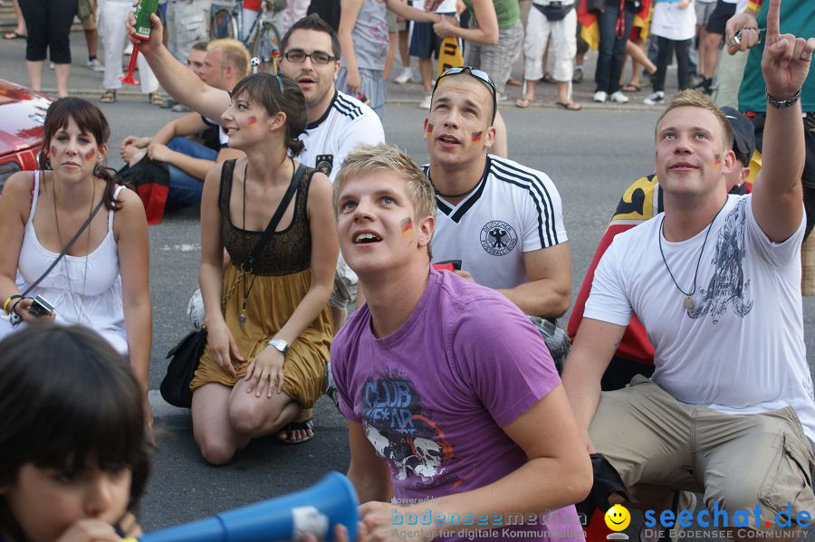 WM-2010: Deutschland-Argentinien (4:0): Singen, 03.07.2010