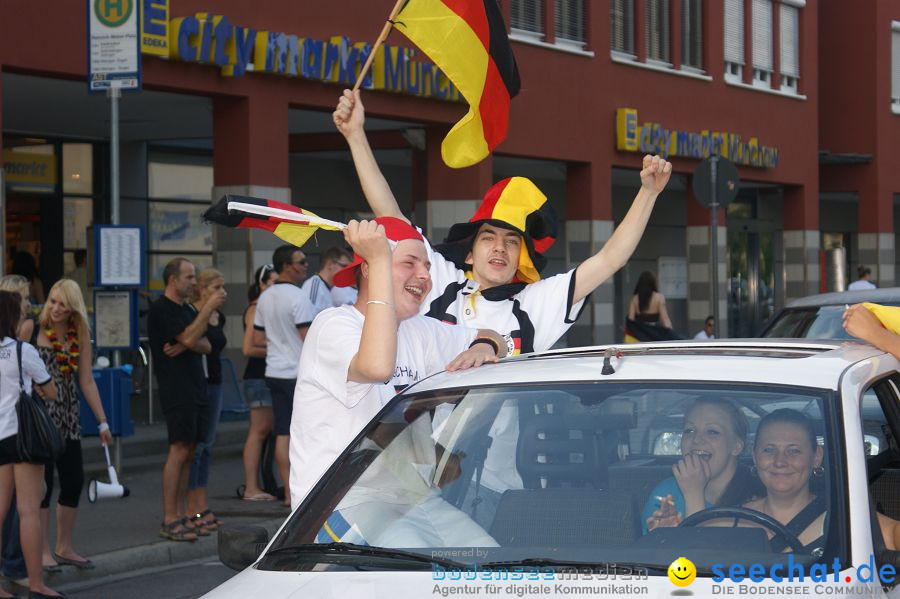 WM-2010: Deutschland-Argentinien (4:0): Singen, 03.07.2010