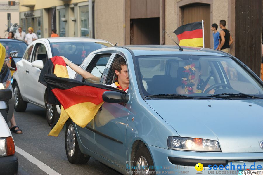 WM-2010: Deutschland-Argentinien (4:0): Singen, 03.07.2010