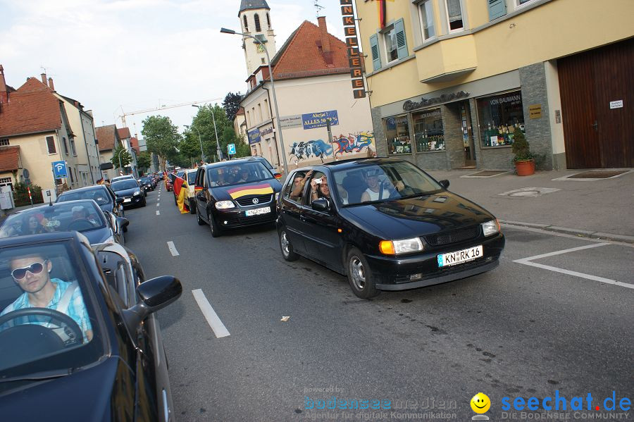 WM-2010: Deutschland-Argentinien (4:0): Singen, 03.07.2010