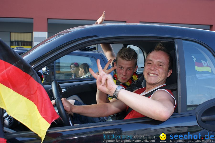 WM-2010: Deutschland-Argentinien (4:0): Singen, 03.07.2010