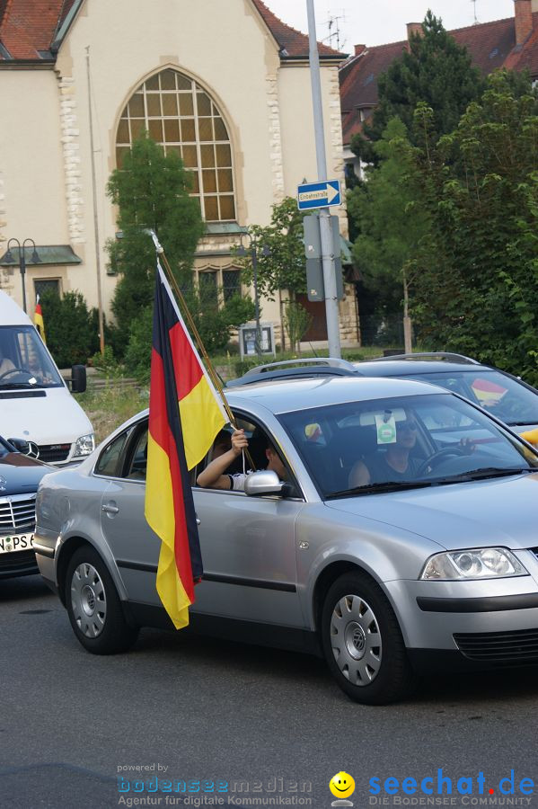 WM-2010: Deutschland-Argentinien (4:0): Singen, 03.07.2010