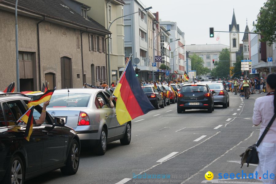 WM-2010: Deutschland-Argentinien (4:0): Singen, 03.07.2010