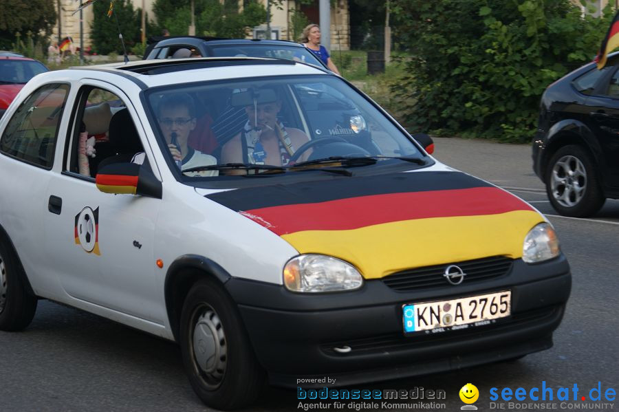 WM-2010: Deutschland-Argentinien (4:0): Singen, 03.07.2010