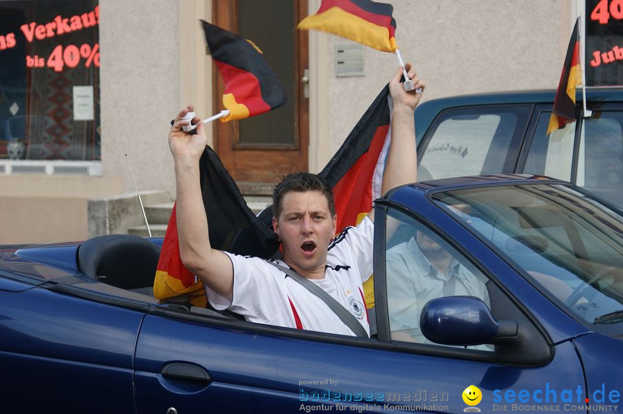 WM-2010: Deutschland-Argentinien (4:0): Singen, 03.07.2010