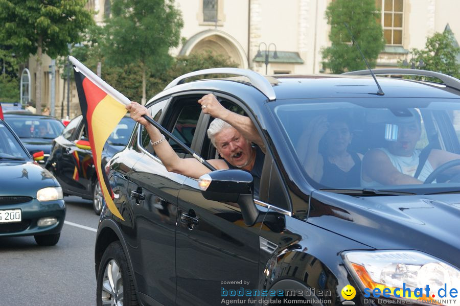 WM-2010: Deutschland-Argentinien (4:0): Singen, 03.07.2010