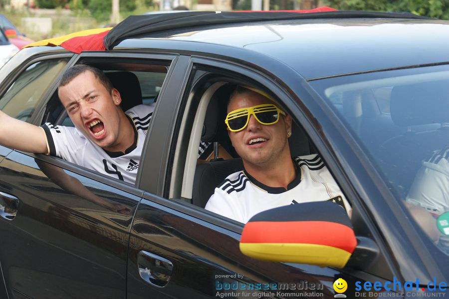 WM-2010: Deutschland-Argentinien (4:0): Singen, 03.07.2010