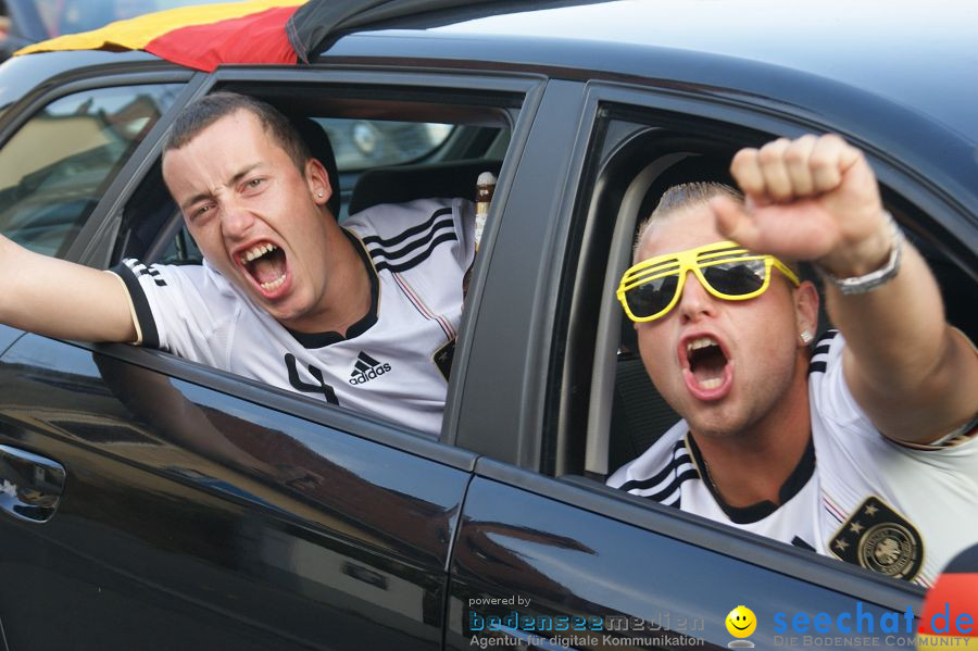 WM-2010: Deutschland-Argentinien (4:0): Singen, 03.07.2010