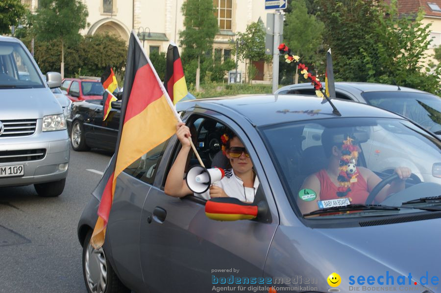 WM-2010: Deutschland-Argentinien (4:0): Singen, 03.07.2010