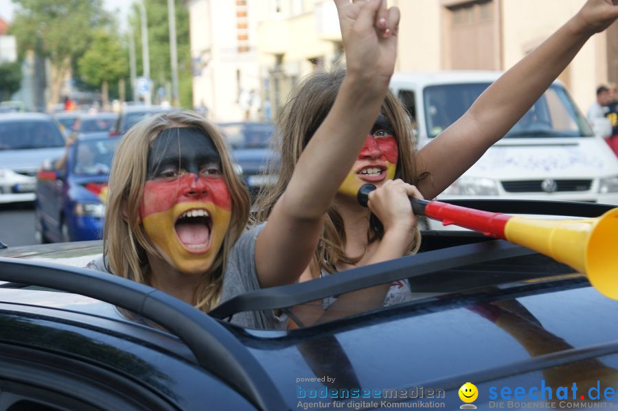 WM-2010: Deutschland-Argentinien (4:0): Singen, 03.07.2010