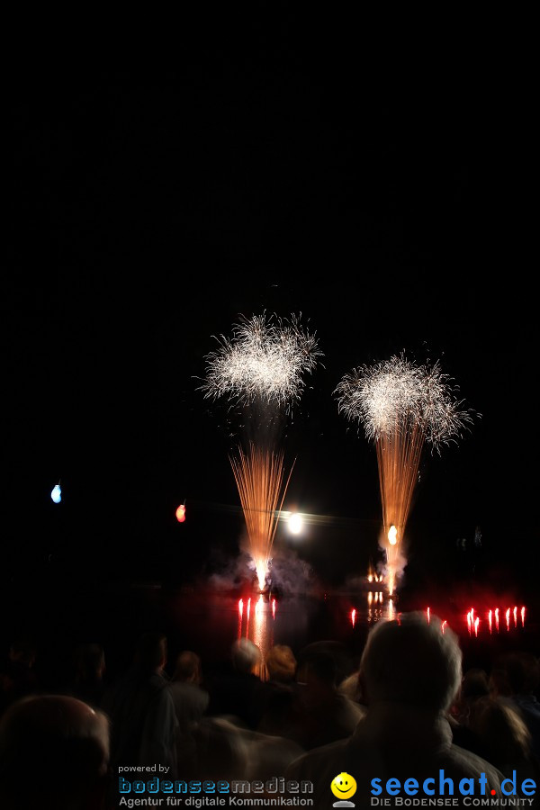 Schlossseefest 2010 mit Feuerwerk: Salem, 31.07.2010