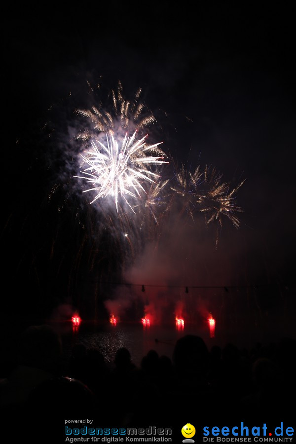 Schlossseefest 2010 mit Feuerwerk: Salem, 31.07.2010