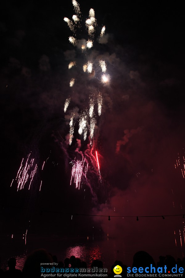 Schlossseefest 2010 mit Feuerwerk: Salem, 31.07.2010