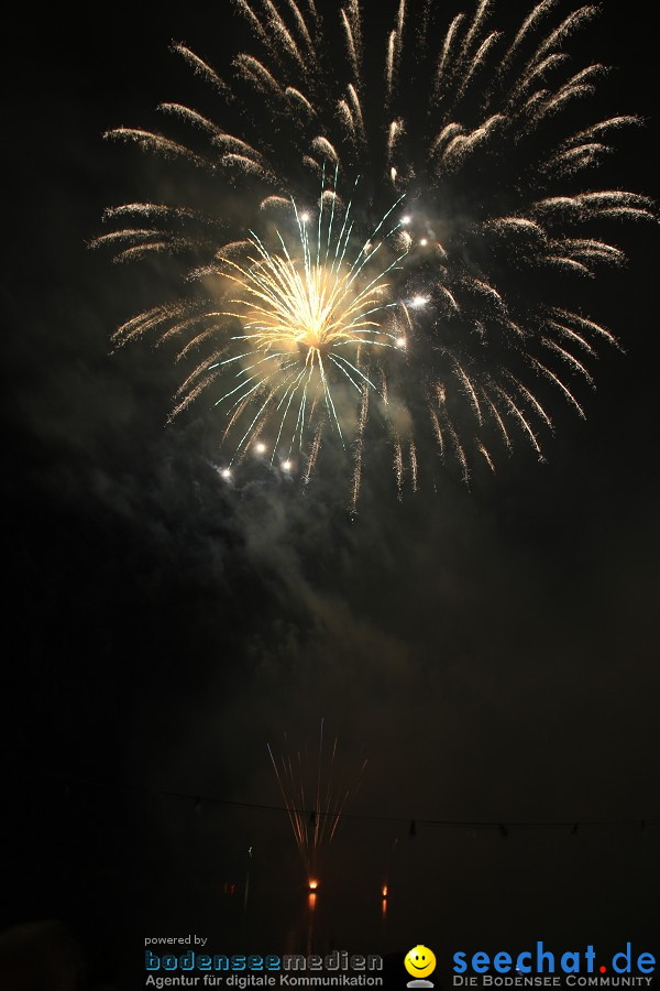 Schlossseefest 2010 mit Feuerwerk: Salem, 31.07.2010