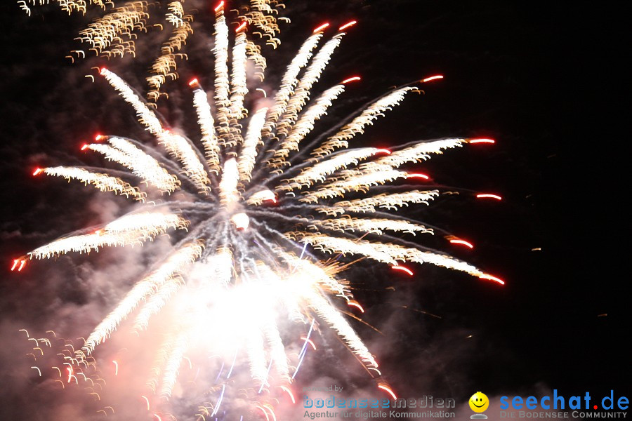 Schlossseefest 2010 mit Feuerwerk: Salem, 31.07.2010