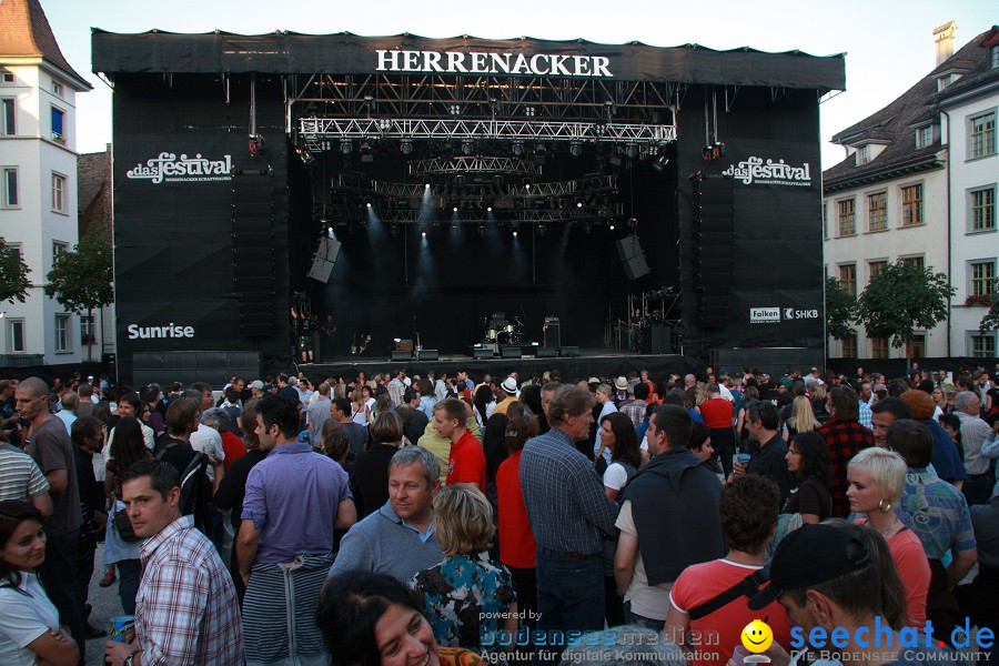 das festival 2010 mit Grand Avenue und Simple Minds: Schaffhausen, 07.08.20