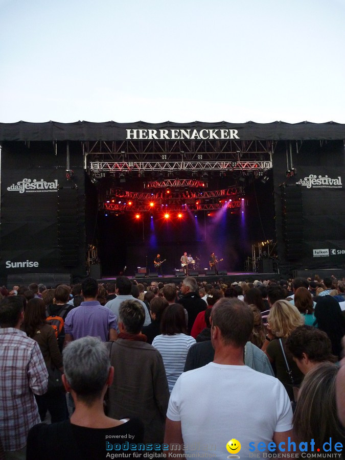 das festival 2010 mit Grand Avenue und Simple Minds: Schaffhausen, 07.08.20