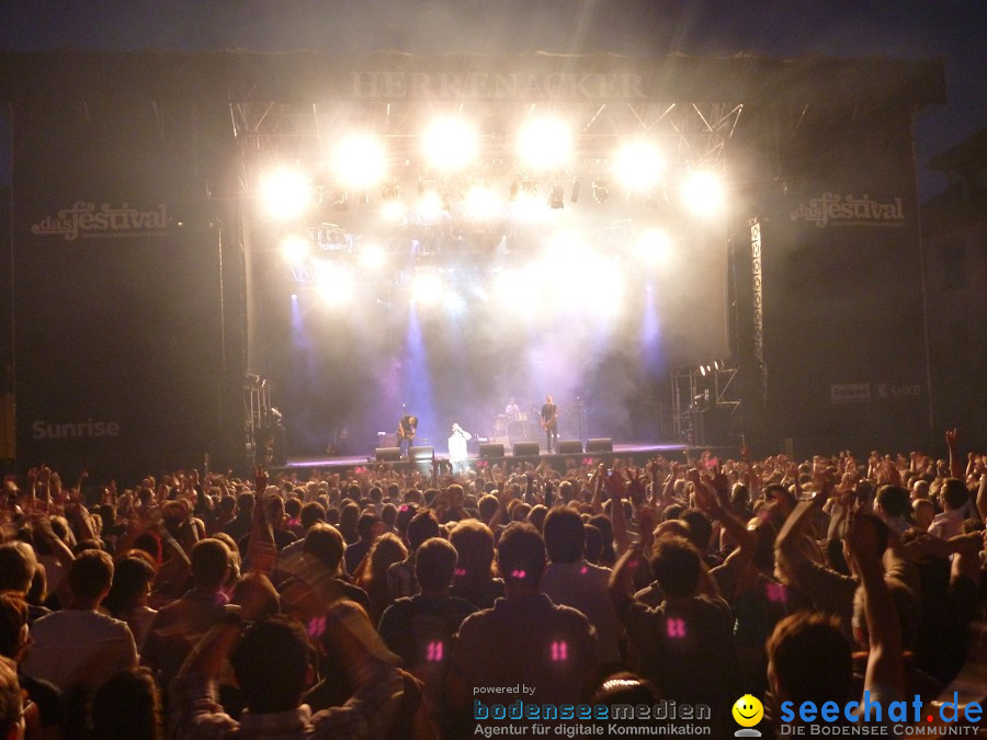 das festival 2010 mit Grand Avenue und Simple Minds: Schaffhausen, 07.08.20