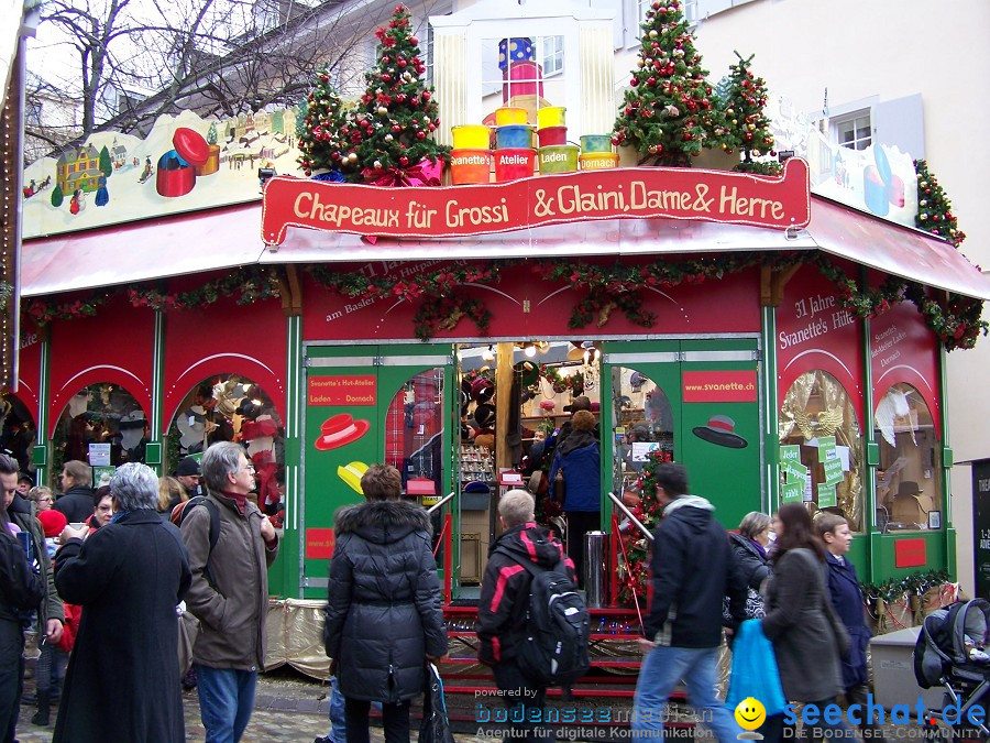 Weihnachtsmarkt mit Konzert: Basel - Schweiz, 19.12.2010