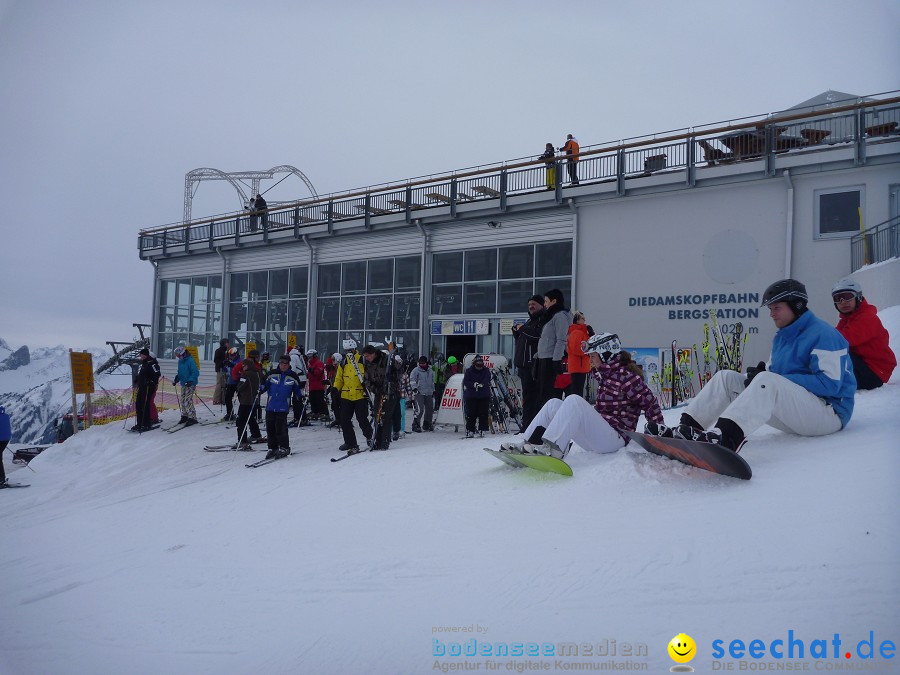 DIEDAMSKOPF - SKITAG: Au-Schoppernau-Oesterreich, 28.12.2010