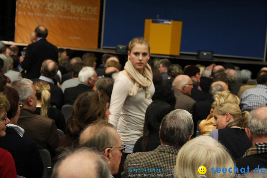 Kanzlerin Angela Merkel - CDU Wahlkampf: Ravensburg, 14.02.2011