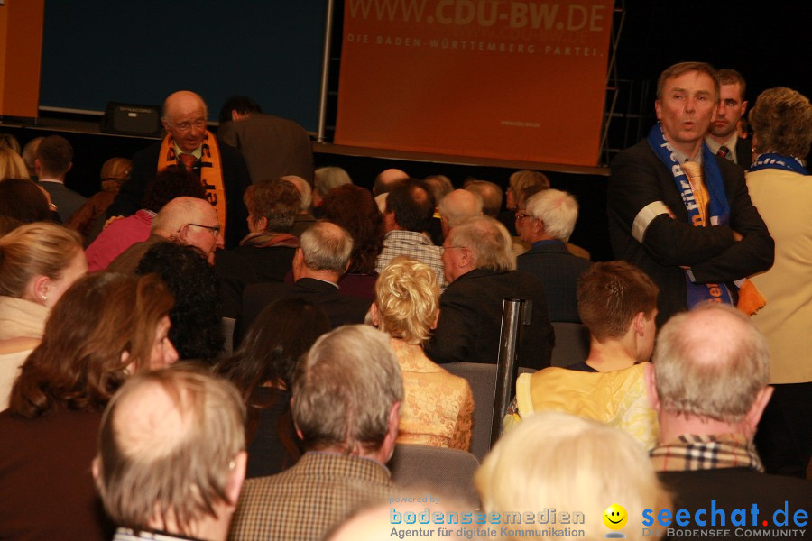 Kanzlerin Angela Merkel - CDU Wahlkampf: Ravensburg, 14.02.2011