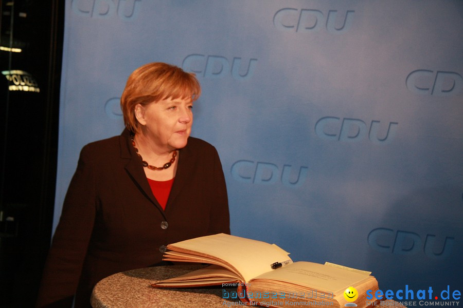 Kanzlerin Angela Merkel - CDU Wahlkampf: Ravensburg, 14.02.2011