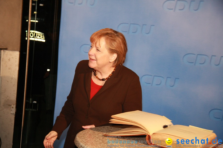 Kanzlerin Angela Merkel - CDU Wahlkampf: Ravensburg, 14.02.2011