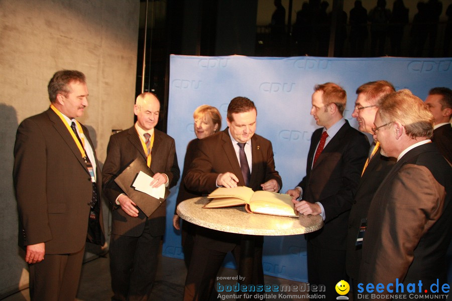 Kanzlerin Angela Merkel - CDU Wahlkampf: Ravensburg, 14.02.2011