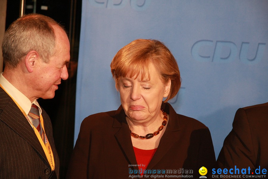 Kanzlerin Angela Merkel - CDU Wahlkampf: Ravensburg, 14.02.2011