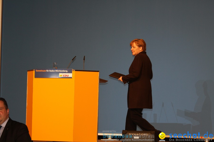 Kanzlerin Angela Merkel - CDU Wahlkampf: Ravensburg, 14.02.2011