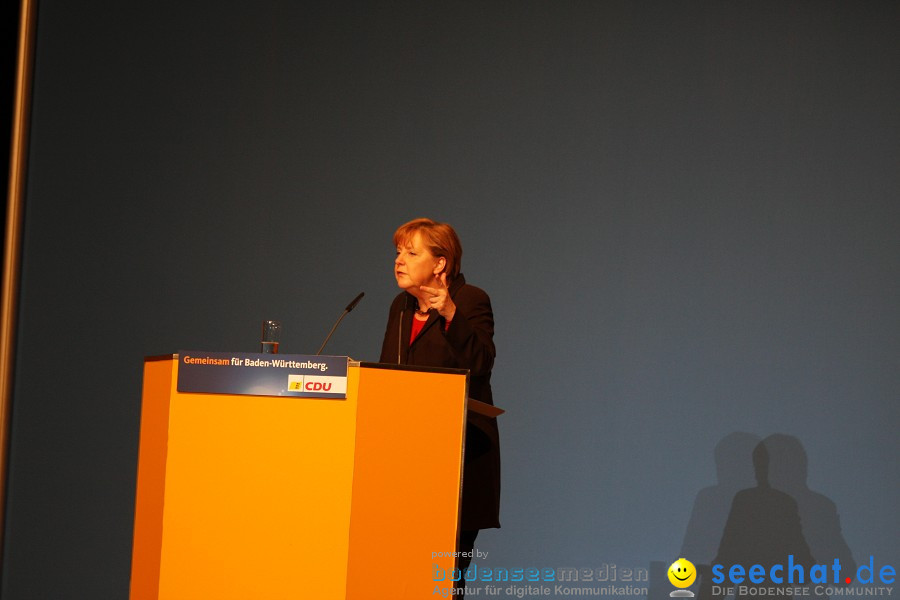 Kanzlerin Angela Merkel - CDU Wahlkampf: Ravensburg, 14.02.2011