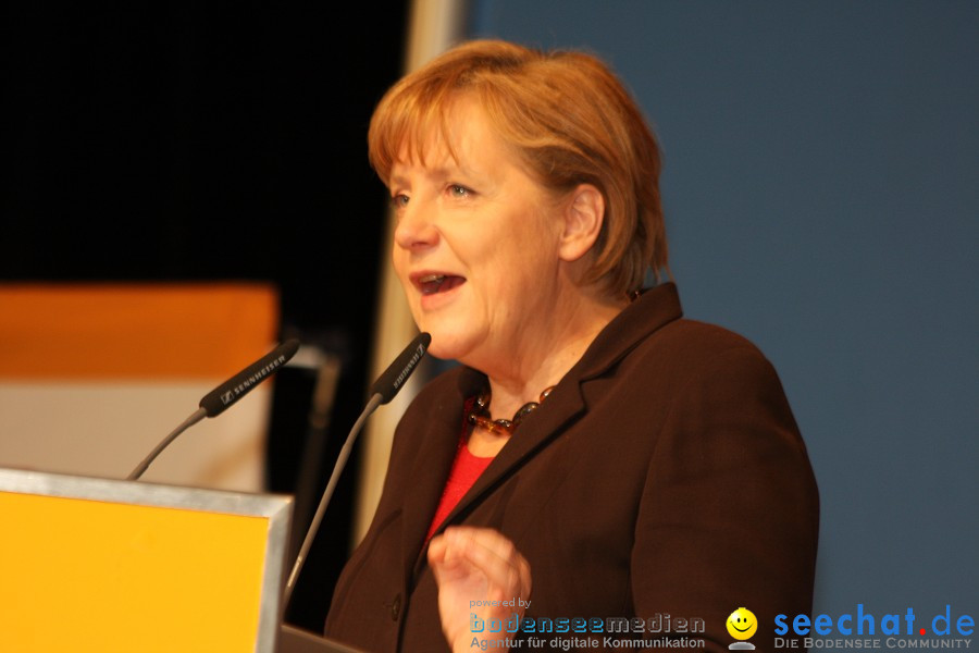 Kanzlerin Angela Merkel - CDU Wahlkampf: Ravensburg, 14.02.2011