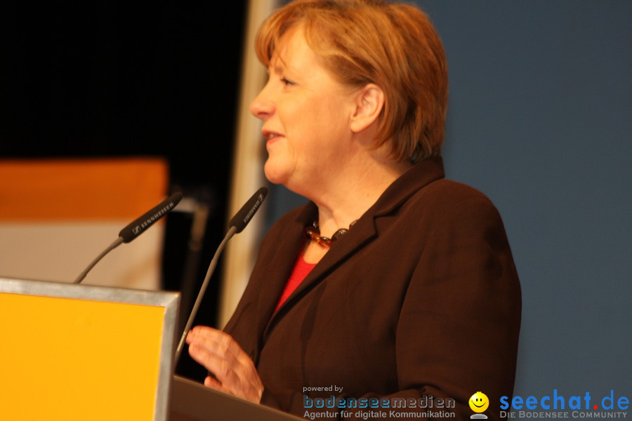 Kanzlerin Angela Merkel - CDU Wahlkampf: Ravensburg, 14.02.2011