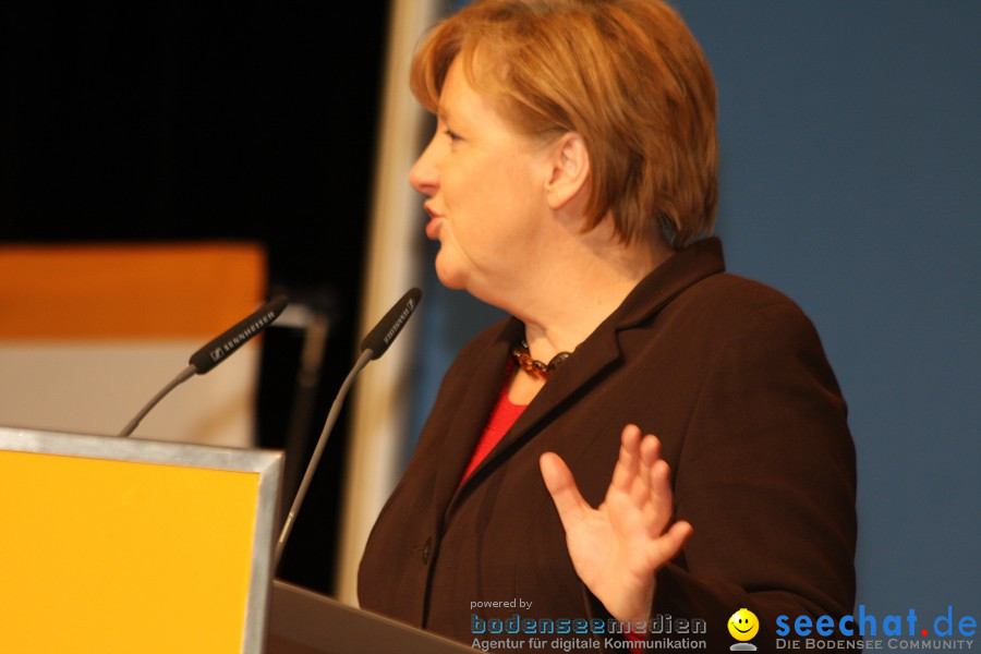 Kanzlerin Angela Merkel - CDU Wahlkampf: Ravensburg, 14.02.2011